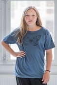 Butterfly Kids T-shirt Eco Blue (Endast 80-98 cl)