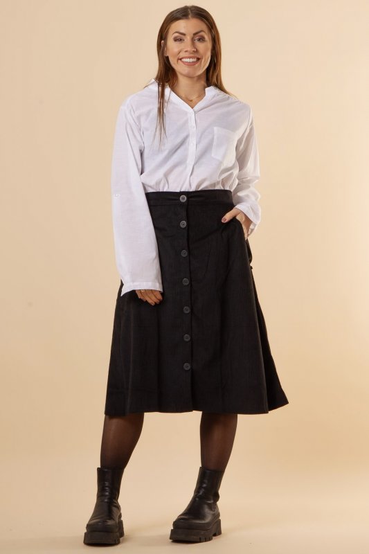 FYND! Cord Skirt Black (Endast S/M)